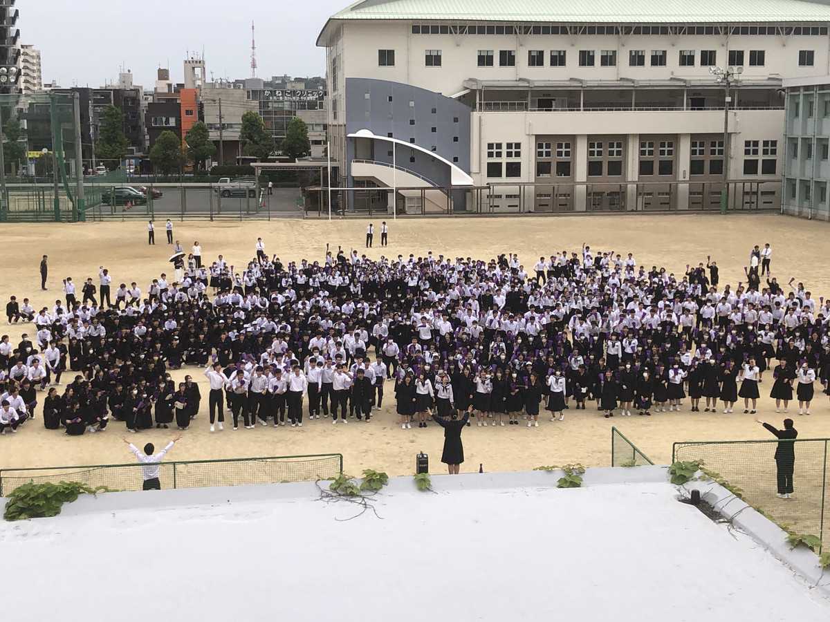 鹿児島県立甲南高等学校HP 甲鶴戦応援練習 ~甲南生になる~